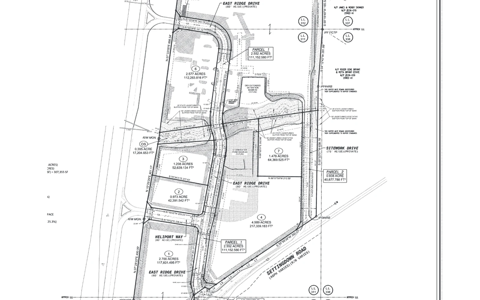 Final plat, FP250012 for East Ridge Drive