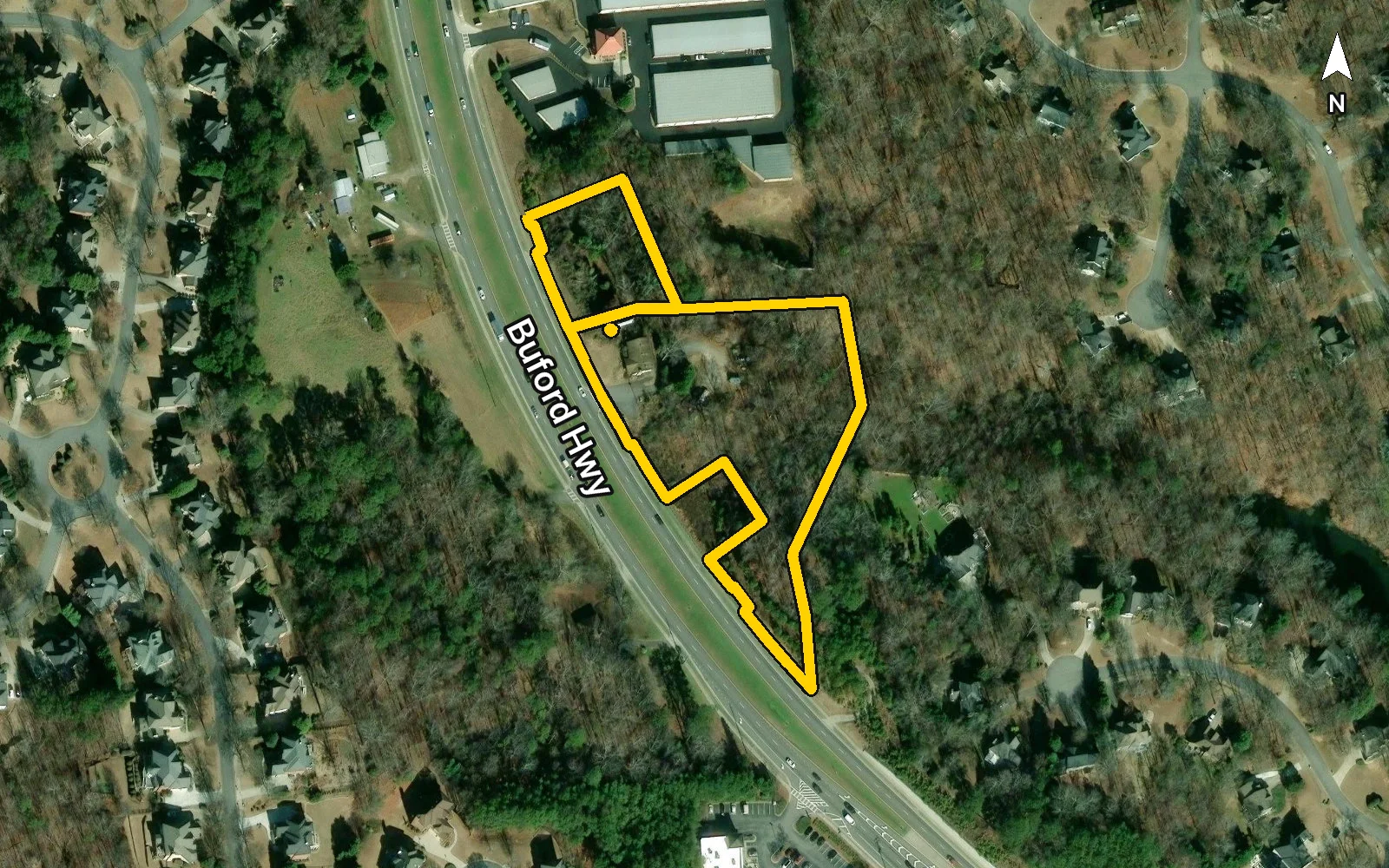 Aerial, Esri, Maxar for 2869 Buford Highway