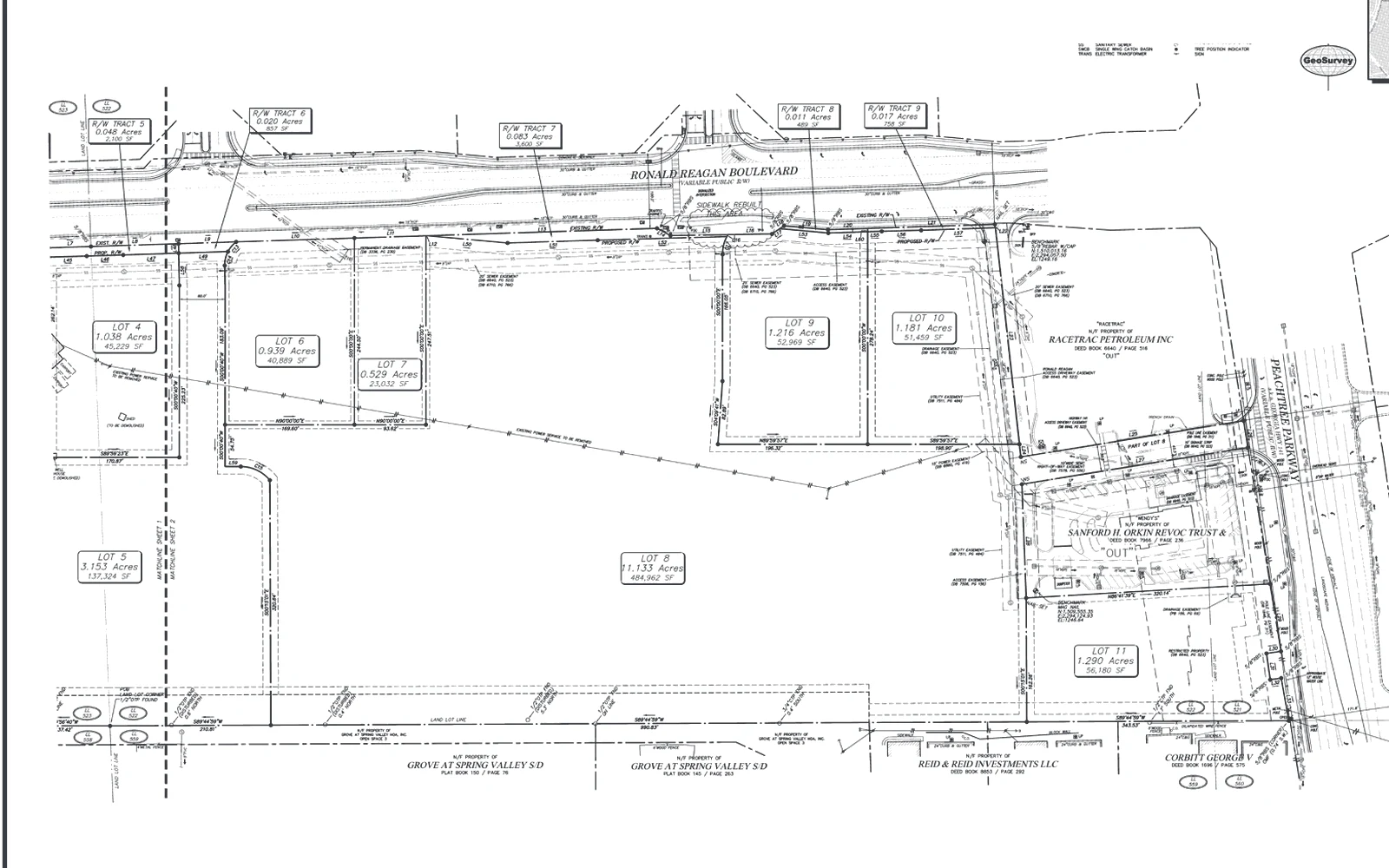 Final plat, FP240035 for Ronald Reagan Boulevard
