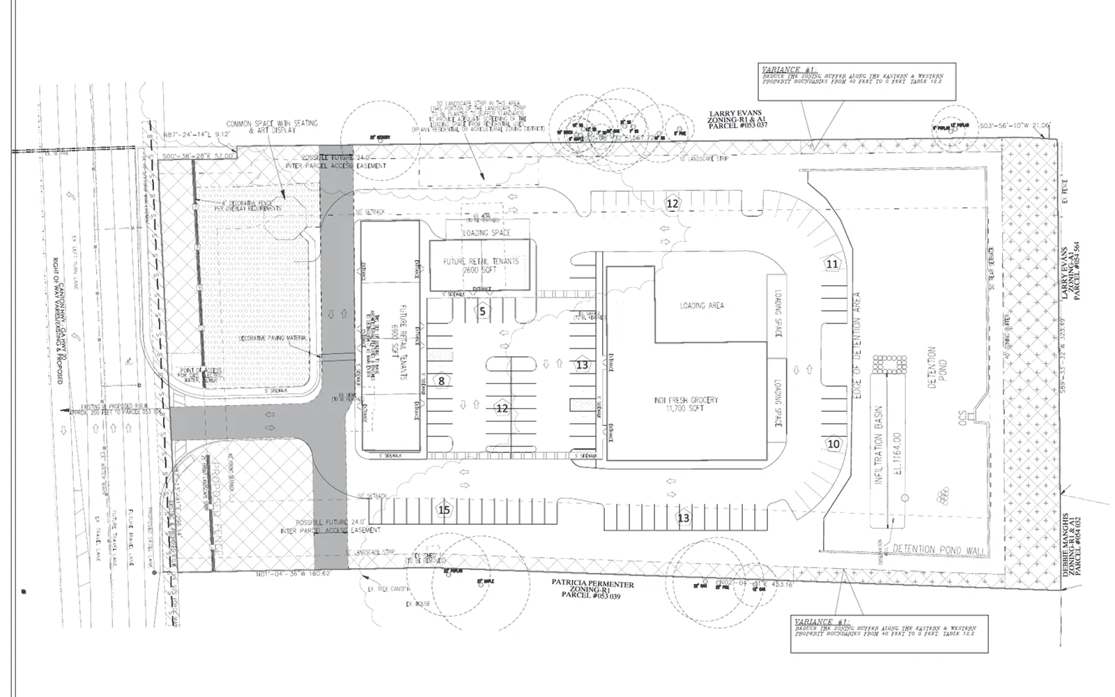 Site plan, ZA4234 for 3168 Canton Highway