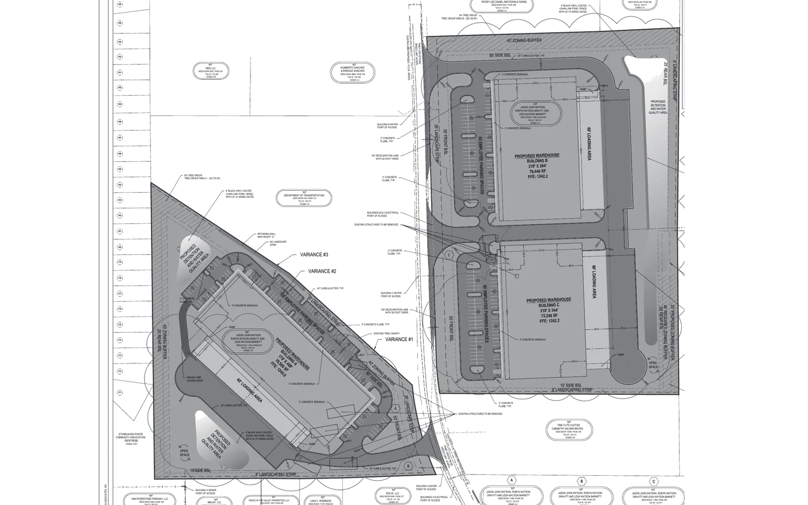 Site plan, ZA4253 for Piney Grove Road