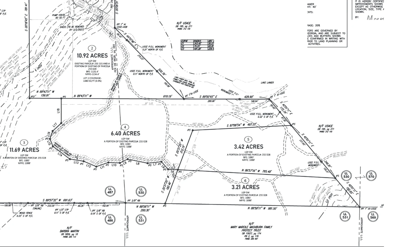 Minor plat, MP260034 for Burruss Mill Road