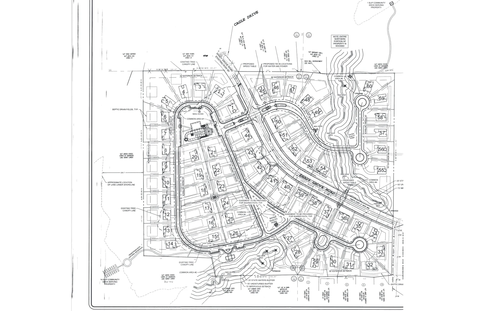Site plan, SP190007 for Shady Grove Road (The Ascent at Lake Lanier)